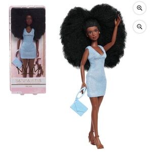🆕 Naturalistas 11-inch Liya Fashion Doll and Accessories with 4C Textured Hair
